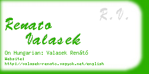 renato valasek business card